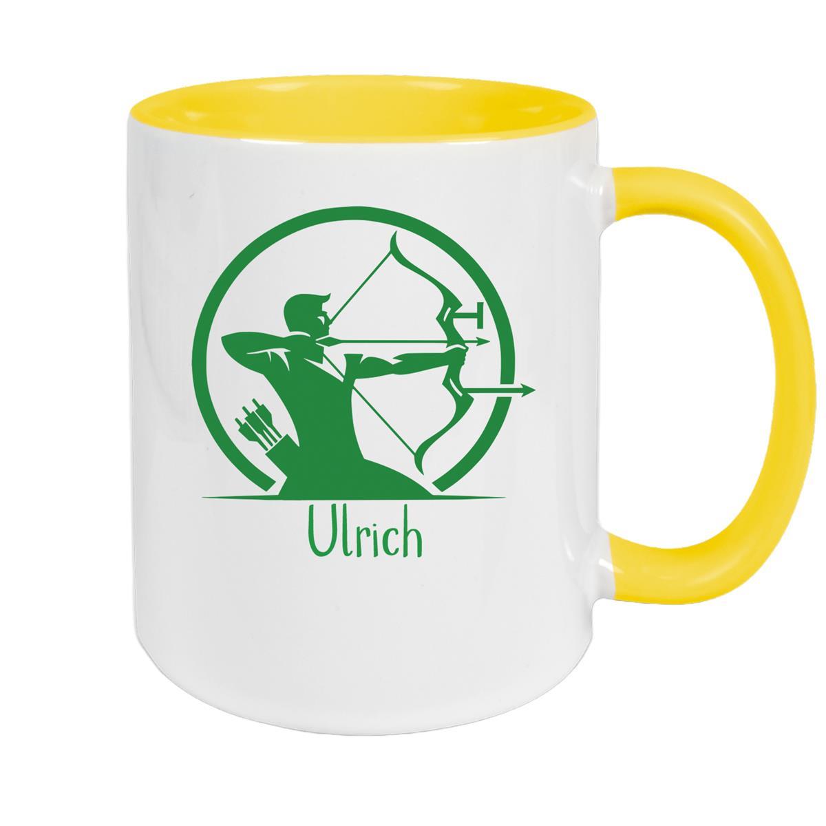 Archer Mug 1 Custom Name Ceramic Personalized various colors