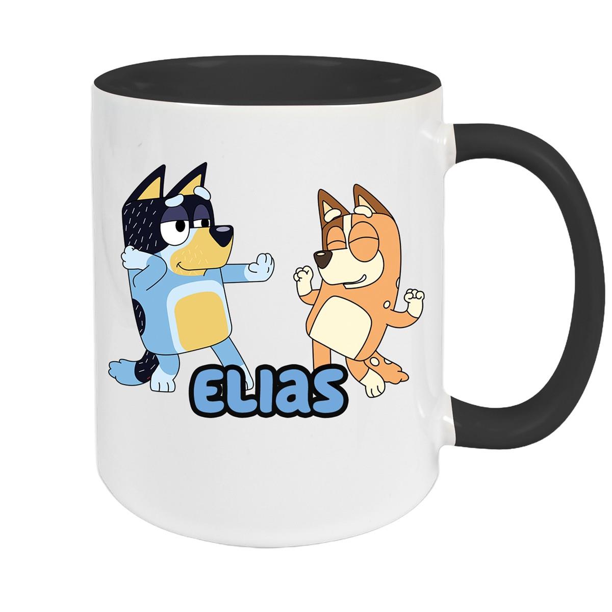 Tasse Bluey 1 Wunschname Keramik Kinderbecher personalisiert versch. Farben