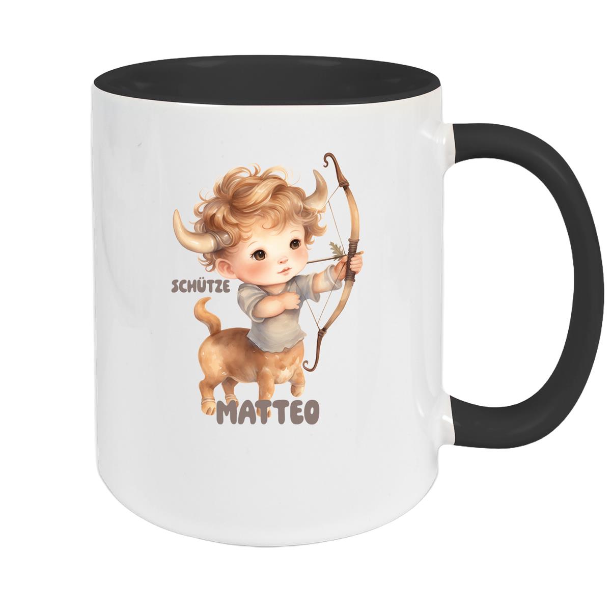 Mug Zodiac Sign Children Sagittarius 1 Custom Name Ceramic Children's Mug Personalized various colors