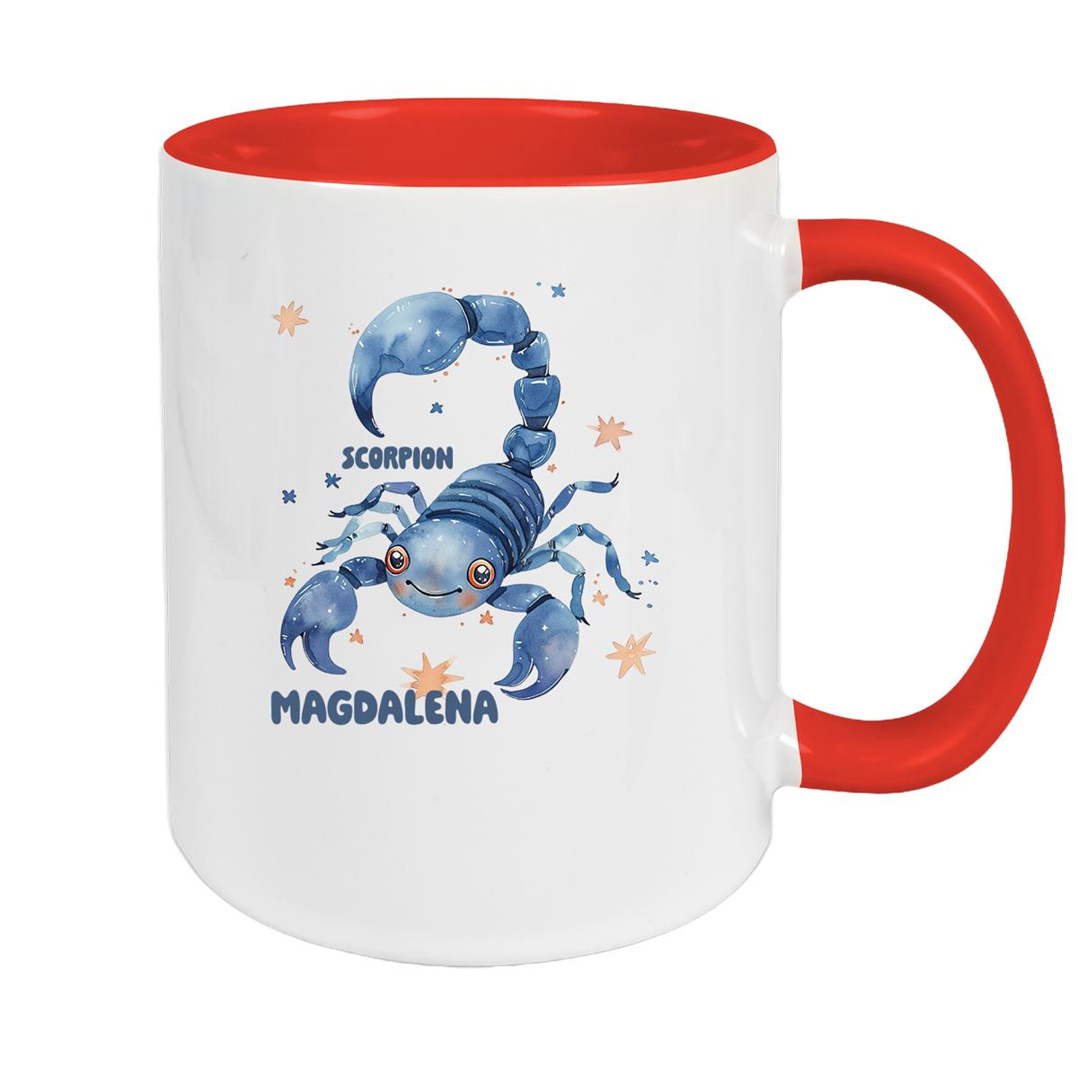 Tasse Sternzeichen Kinder Skorpion 1 Wunschname Keramik Kinderbecher personalisiert versch. Farben