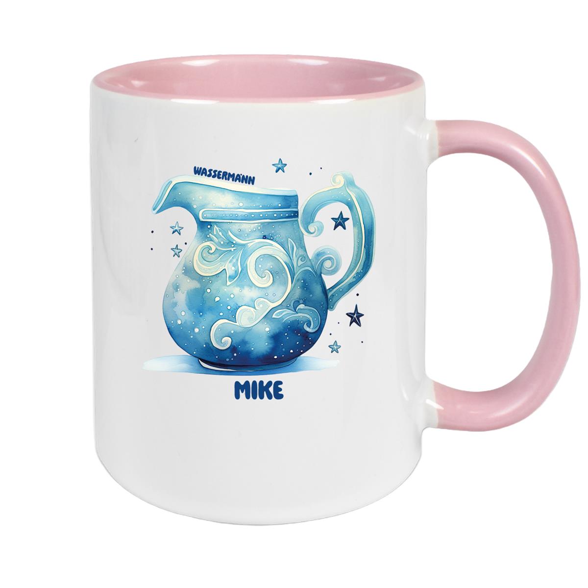 Mug Zodiac Sign Children Aquarius 1 Custom Name Ceramic Kids Mug personalized various colors