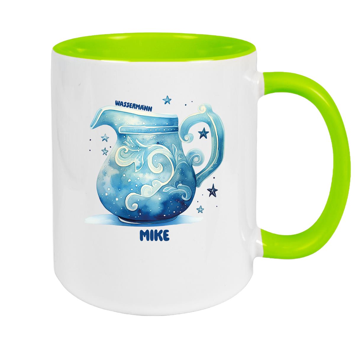 Mug Zodiac Sign Children Aquarius 1 Custom Name Ceramic Kids Mug personalized various colors