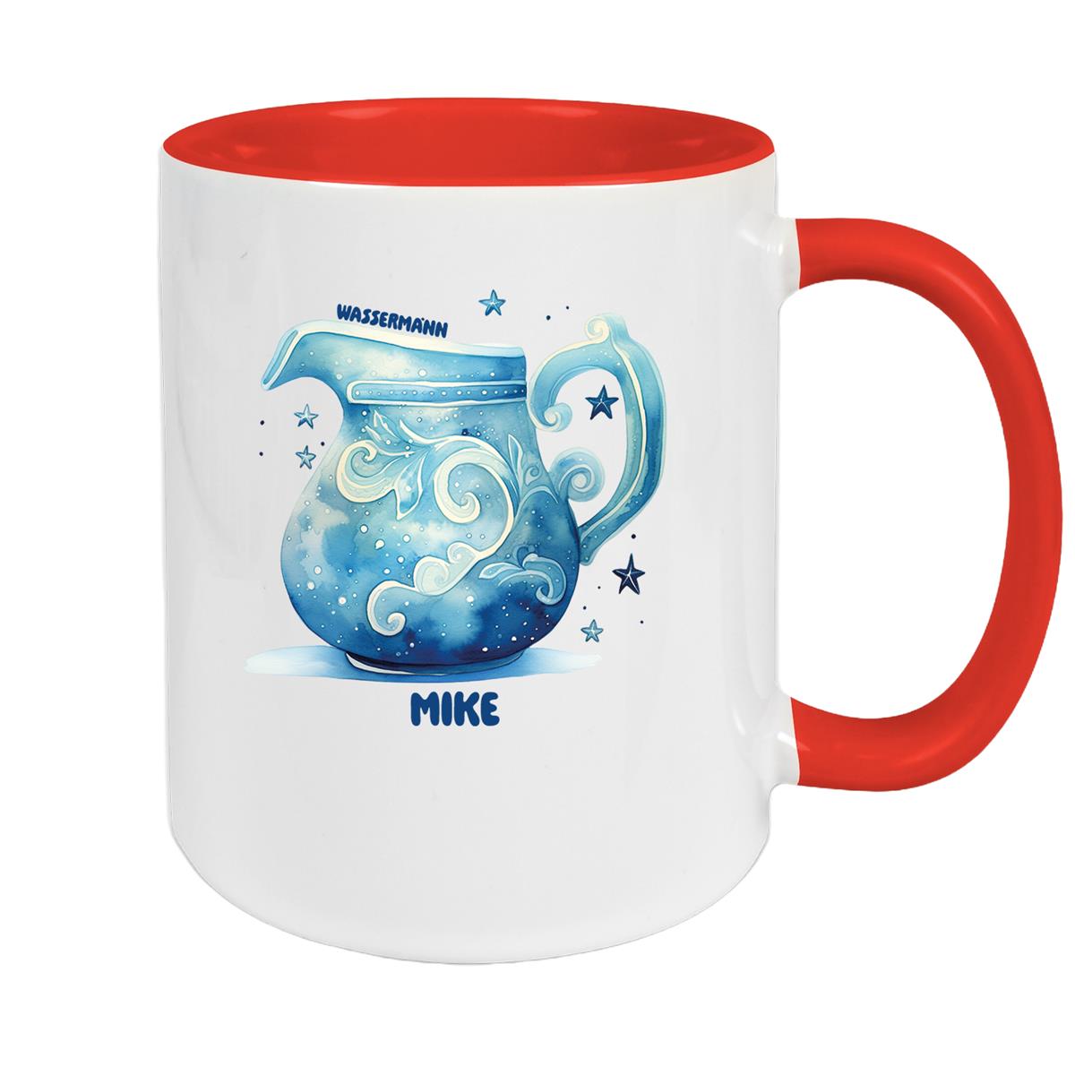 Mug Zodiac Sign Children Aquarius 1 Custom Name Ceramic Kids Mug personalized various colors