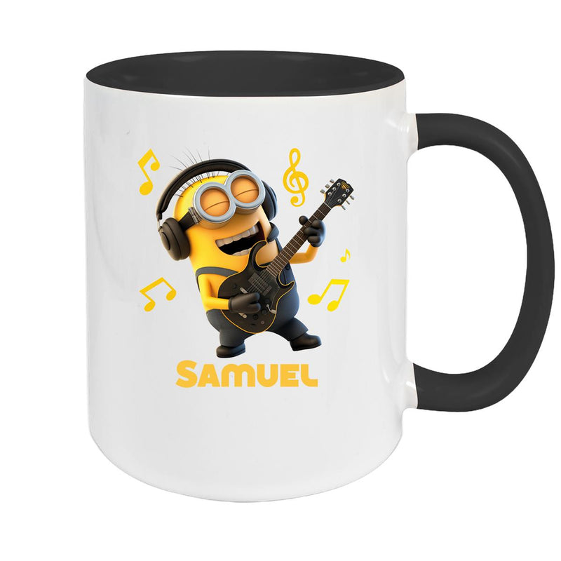 Tasse Minions Kinder Minion 6 Rockstar Wunschname Keramik Kinderbecher personalisiert versch. Farben