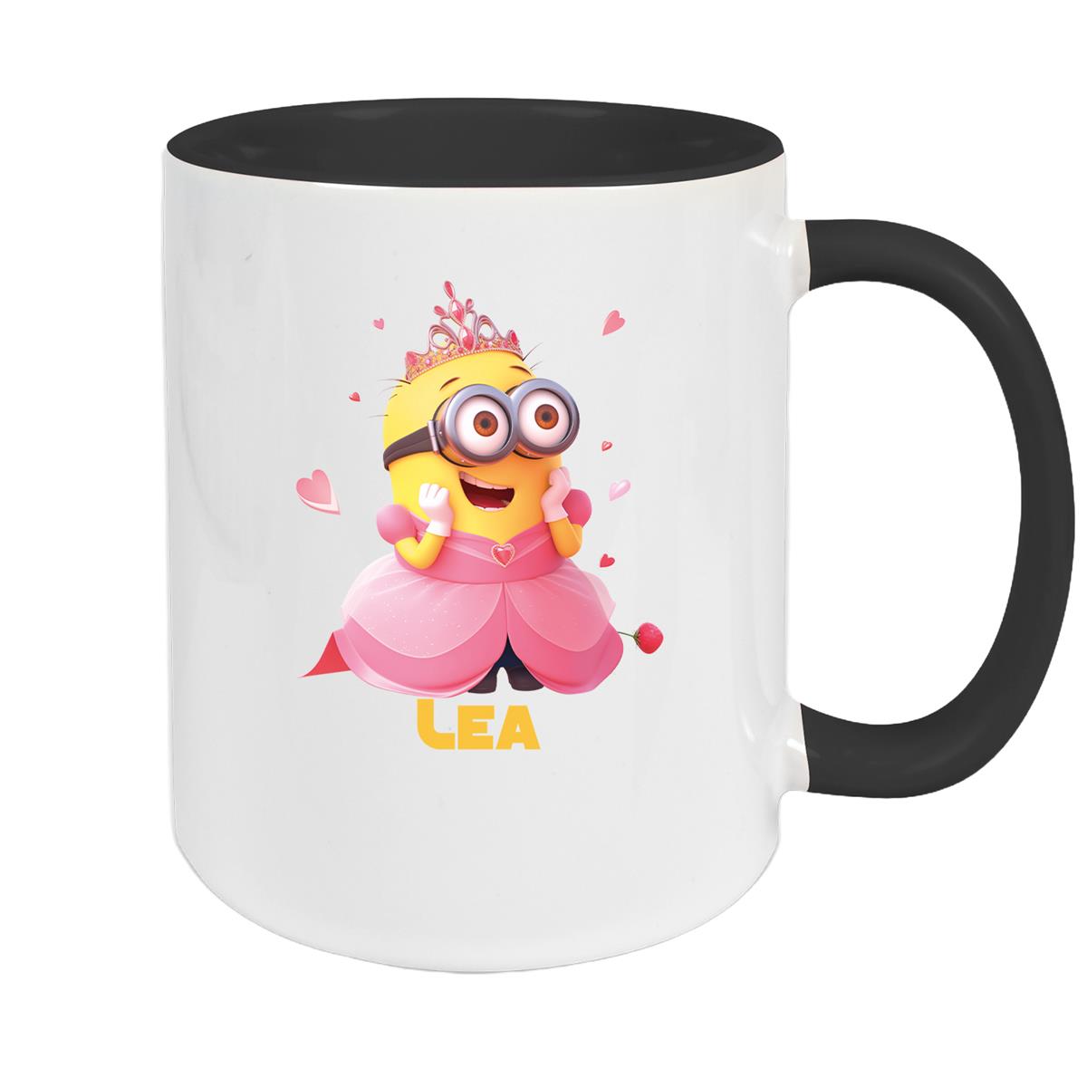 Tasse Minions Kinder Minion 7 Prinzessin Wunschname Keramik Kinderbecher personalisiert versch. Farben
