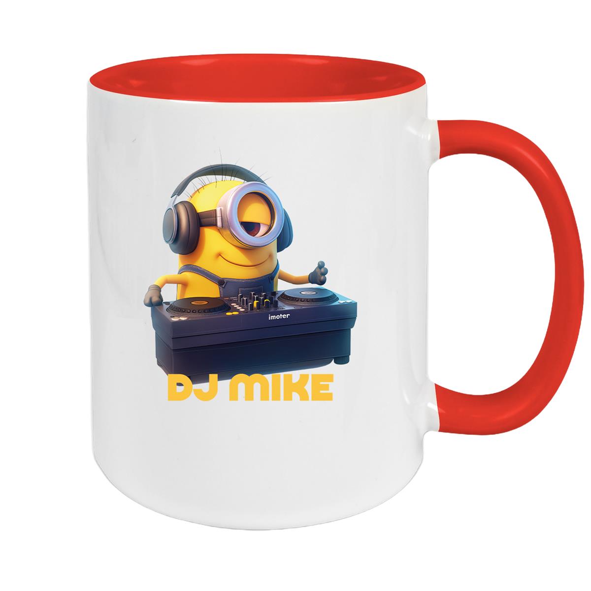 Tasse Minions Kinder Minion 9 DJ Wunschname Keramik Kinderbecher personalisiert versch. Farben