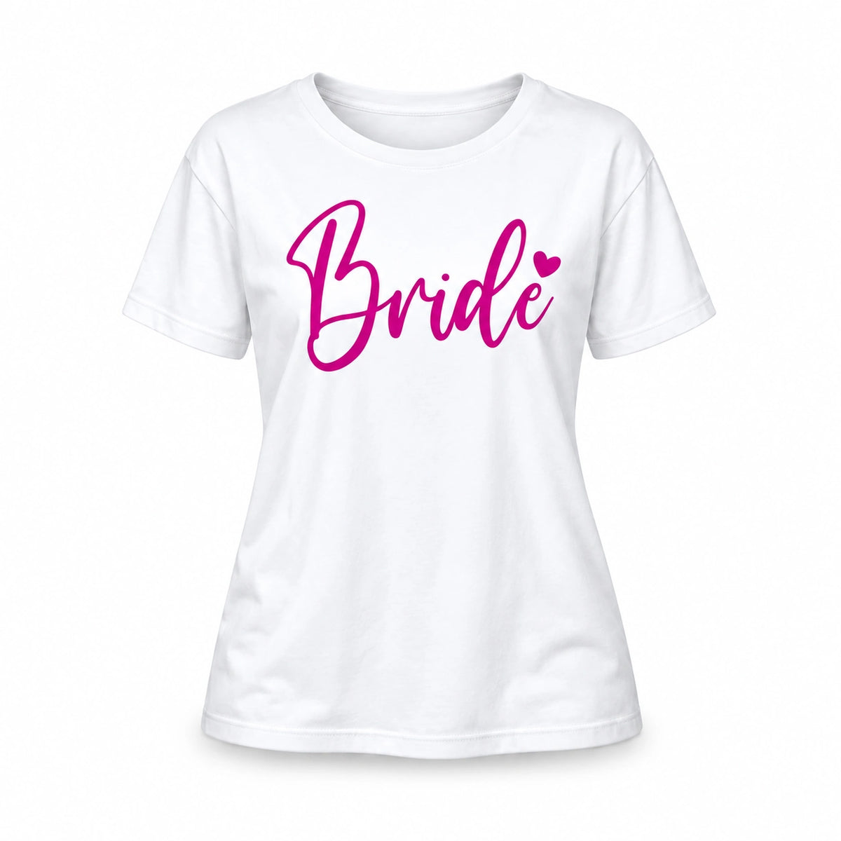 MUCKKI-PRO:e95996c88b1a6134bceae7fb5b1fdfa1c7c05e54f72888dd197b07abc2afd115:T-Shirt Bride & Team-Bride 01 – Damen-Shirt für den Junggesellinnenabschied – Bride / Weiß / S