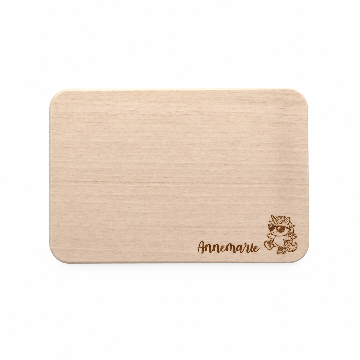 MUCKKI-PRO:d6e471ab817d718a45b40c5eb00803121629e5676c0ea14756a6e4a1630f95d8:Frühstücksbrett personalisiert Einhorn 11.1, Holzbrett, Brettchen personalisiert