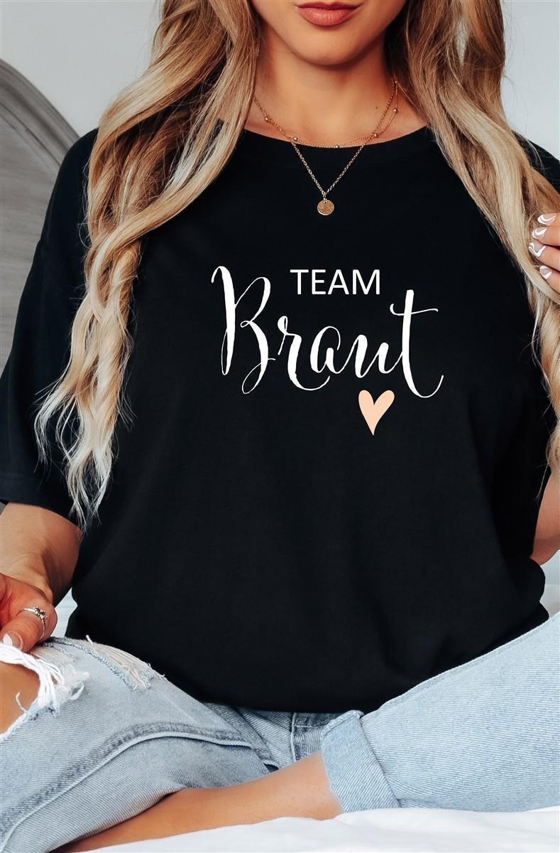 T-Shirt Braut & Team-Braut 05 Damen-Shirt für den Junggesellinnenabschied