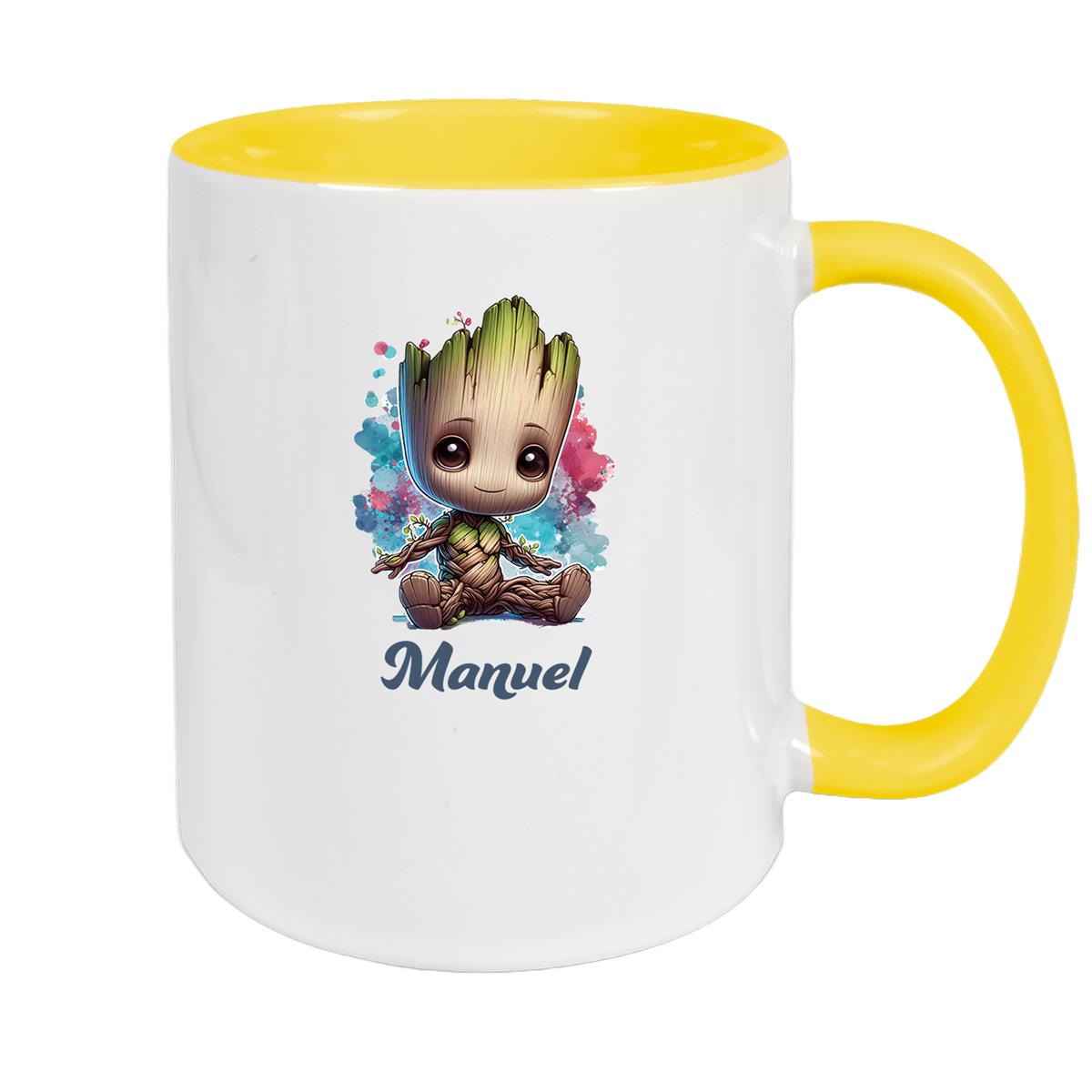 Tasse Baby-Groot 1 Wunschname Keramik Kinderbecher personalisiert versch. Farben