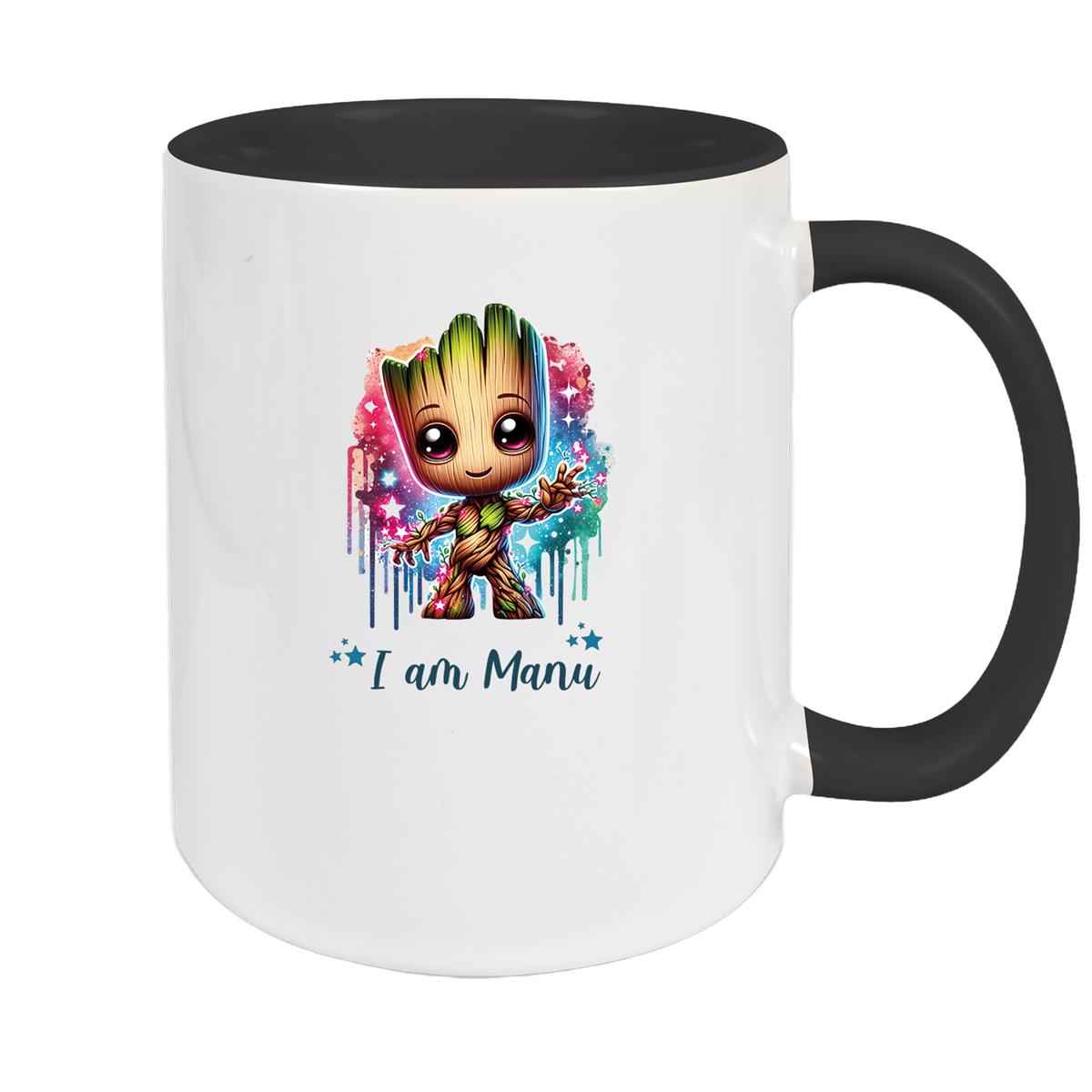 Tasse Wunschname Baby-Groot 5 Keramik Kinderbecher personalisiert versch. Farben