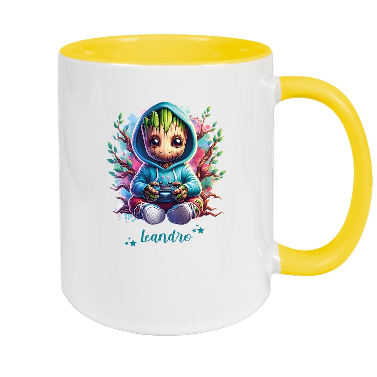 Tasse Wunschname Baby-Groot 6 Keramik Kinderbecher personalisiert versch. Farben