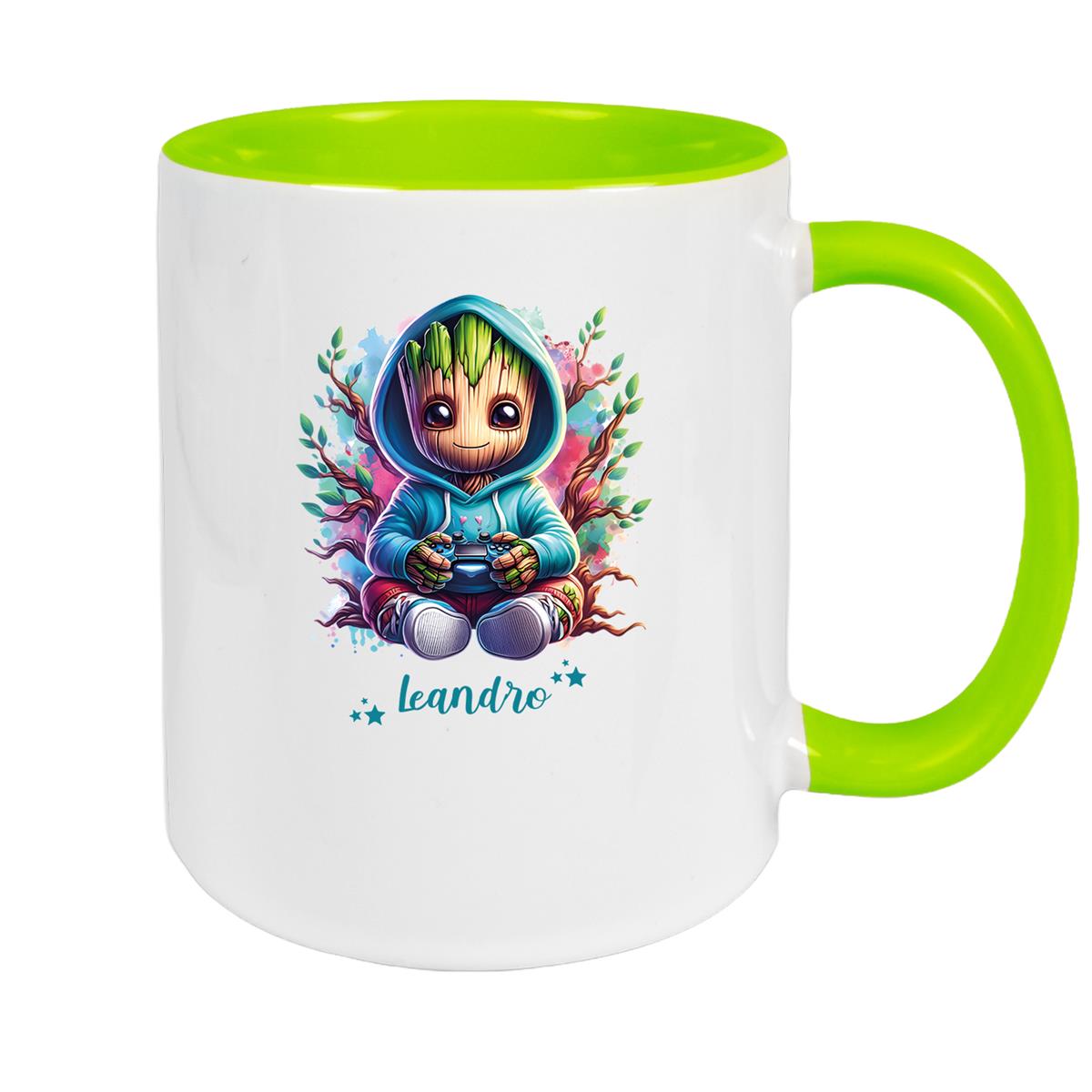 Tasse Wunschname Baby-Groot 6 Keramik Kinderbecher personalisiert versch. Farben