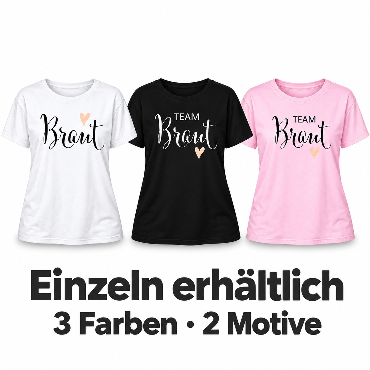 MUCKKI-PRO:27d08f462dc4b319f2edb41aeaf5b2c65d10317a3656262fc783a4b429255d38:T-Shirt Braut & Team-Braut 05 Damen-Shirt für den Junggesellinnenabschied