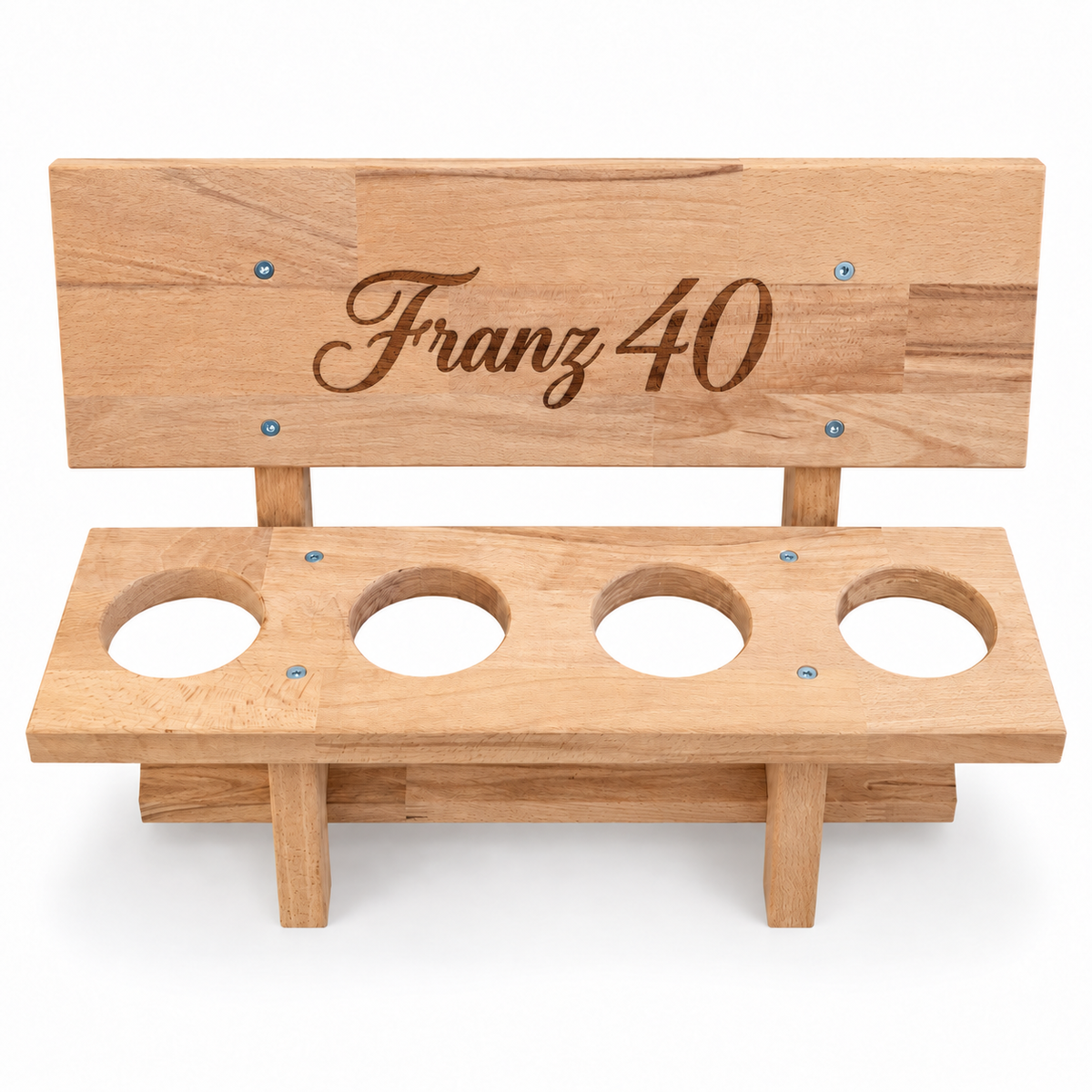 MUCKKI-PRO:06c4787879f69bb29c198f01fd537e506a2444240c542ec274c582bc6db605cc:„Bierbankerl“ aus Holz – mit persönlicher Wunsch-Lasergravur by muckkiWOOD