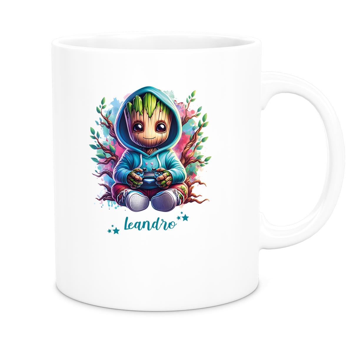 MUCKKI-PRO:854553d5bb579ad7b6f73626c22479006ce67fb01082f2d017ea5a8e7d4fd68b:Tasse Wunschname Baby-Groot 6 Keramik Kinderbecher personalisiert versch. Farben