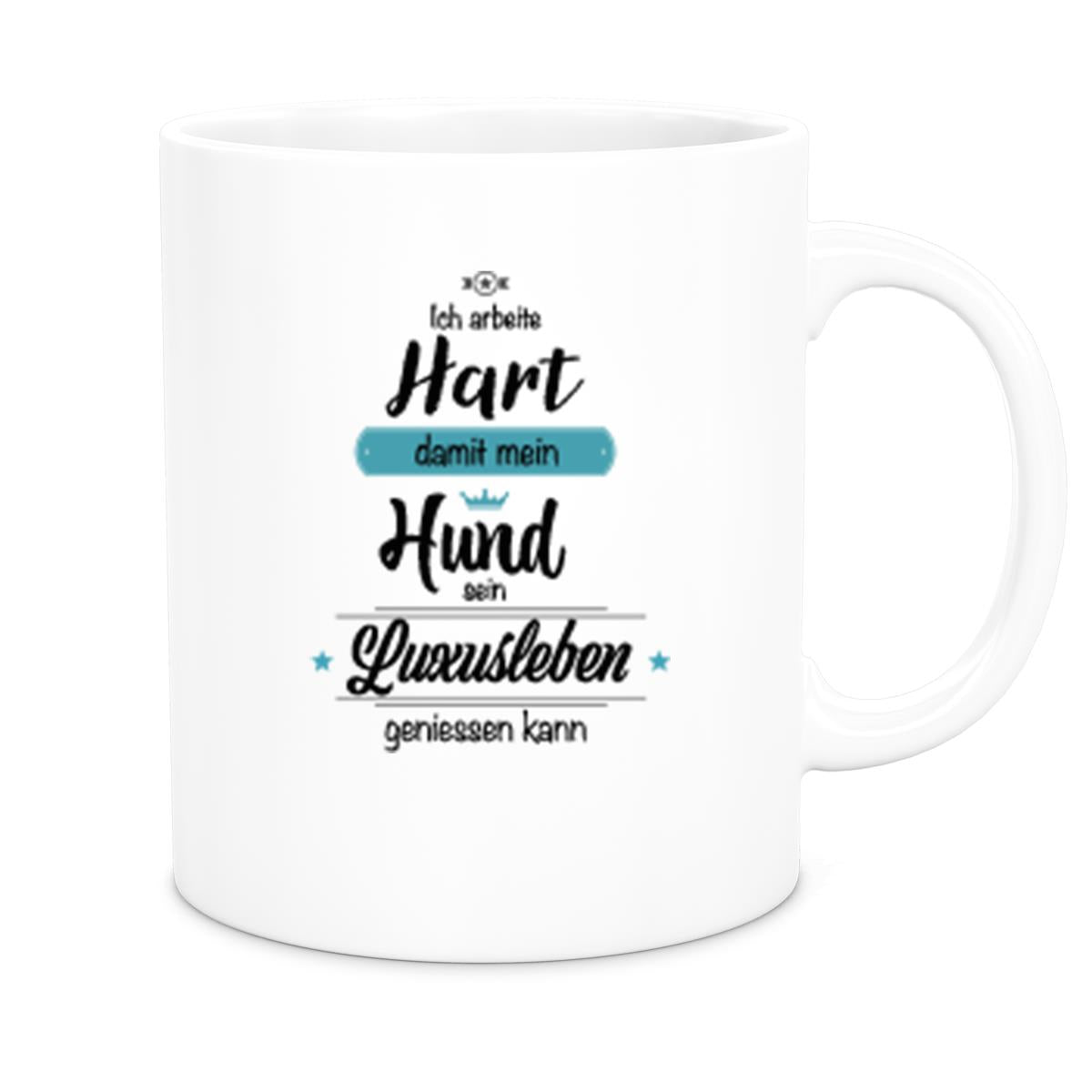 MUCKKI-PRO:749fdf37c67145f61560d9c6a1c343be8fd203332eda436afadbeb30bf530033:Tasse Spruch-Hund 1 Keramik versch. Farben