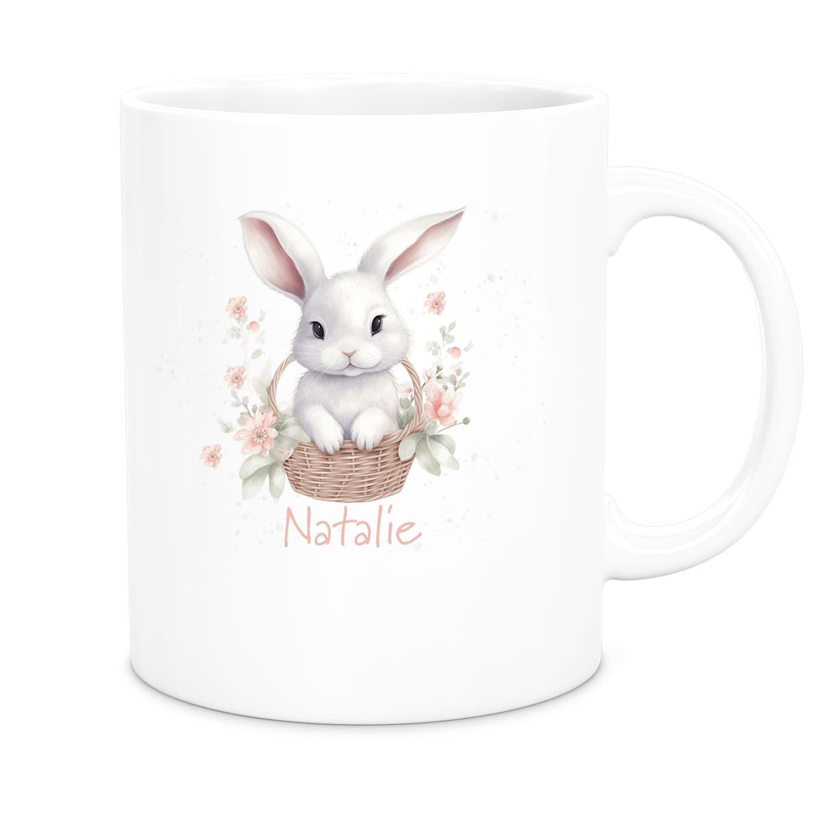 MUCKKI-PRO:a0c4977740607da1b7e38caae8a70ce8b4490ab21bbff7ecd89b82513bb3470f:Tasse Hase 1 Wunschnamen Keramik personalisiert versch. Farben