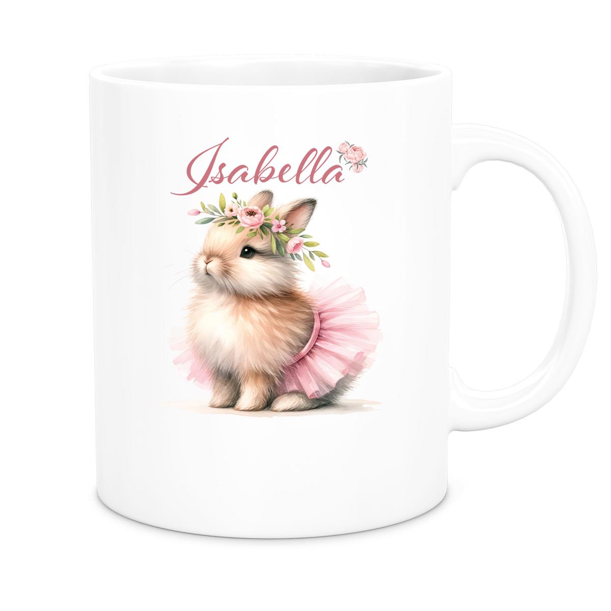 MUCKKI-PRO:87cd7a3be530004a924ad46c9ebe5c192ed1bc7dc963a77abc8441e2f5273d46:Tasse Ostern - Hase 9 Wunschnamen Keramik personalisiert versch. Farben