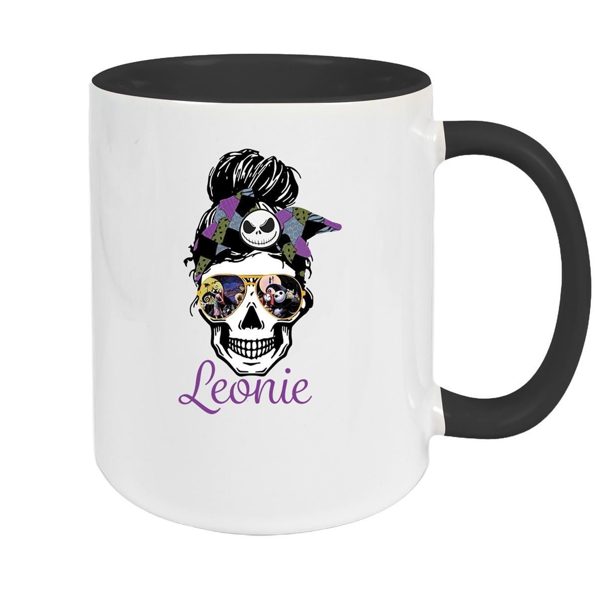 MUCKKI-PRO:9364e9d1f3d78457af6717c6a4936076124ba86d9ec9c20eabae0994dd38679e:Tasse Wunschname Weihnachten Nightmare before Christmas 8 Keramik – Schwarz