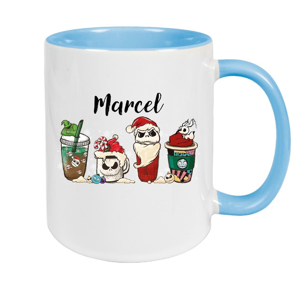 MUCKKI-PRO:1ffb486e36e27dbffbd882bd69eb20bd416c37d660ce51fbf26aaf5545d5fcc9:Tasse Wunschname Weihnachten Nightmare before Christmas 9 Keramik – Hellblau