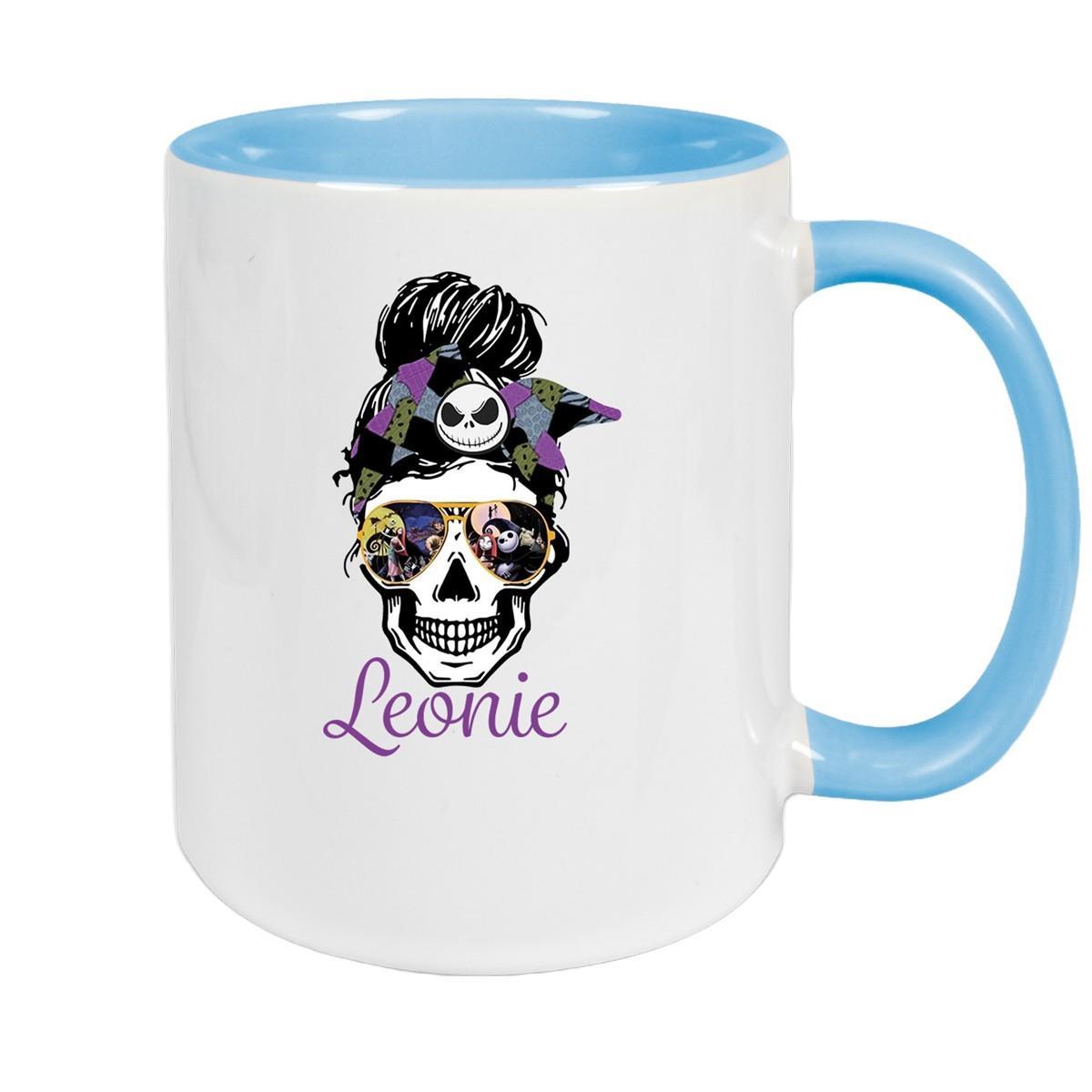 MUCKKI-PRO:40e88de78ffeb0ad0d00a4b6b1f6603a90f49c5bc797d95ef2df97d4eec7623c:Tasse Wunschname Weihnachten Nightmare before Christmas 8 Keramik – Hellblau