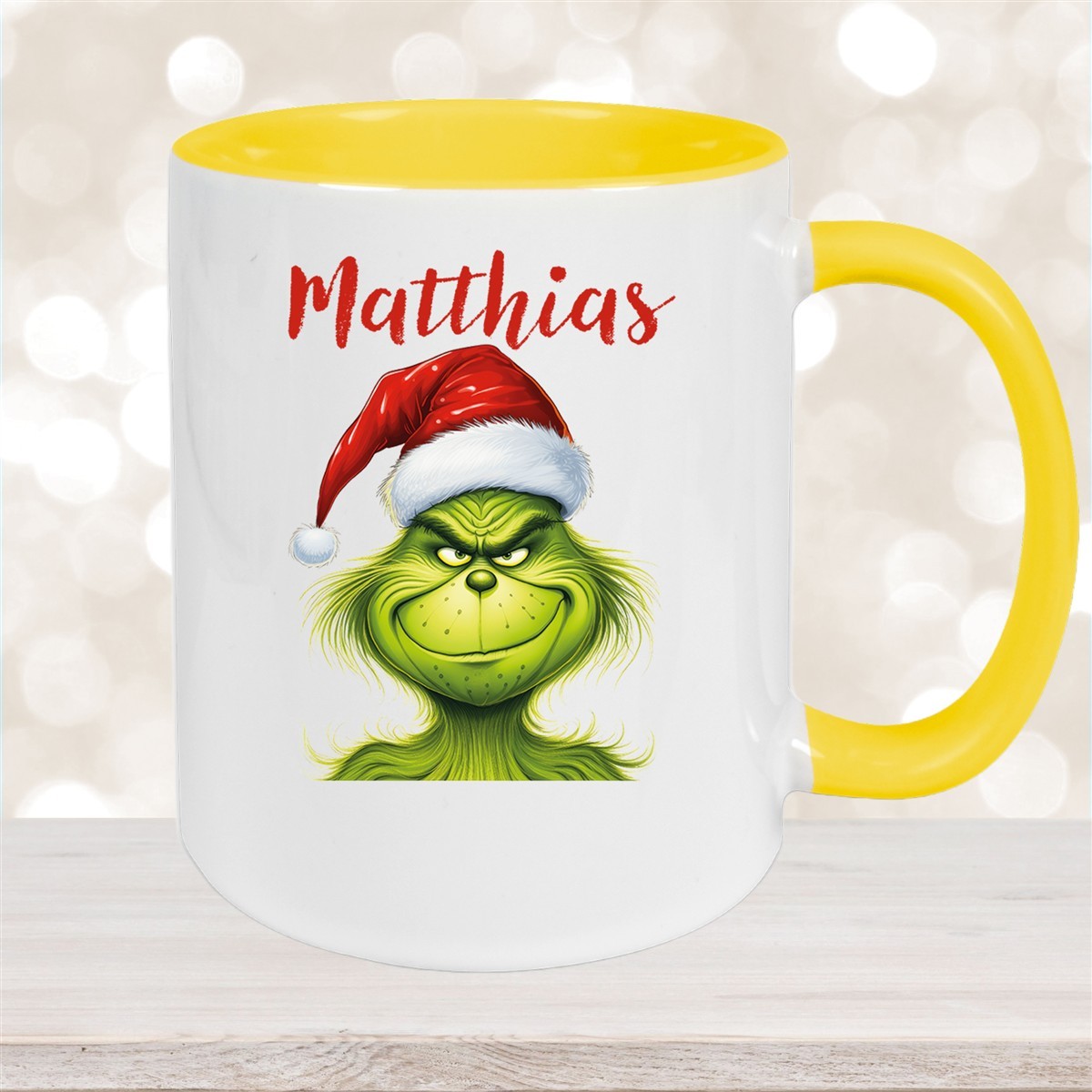 Tasse Wunschname Weihnachten Grinch #3 Keramik Kinderbecher versch. Farben