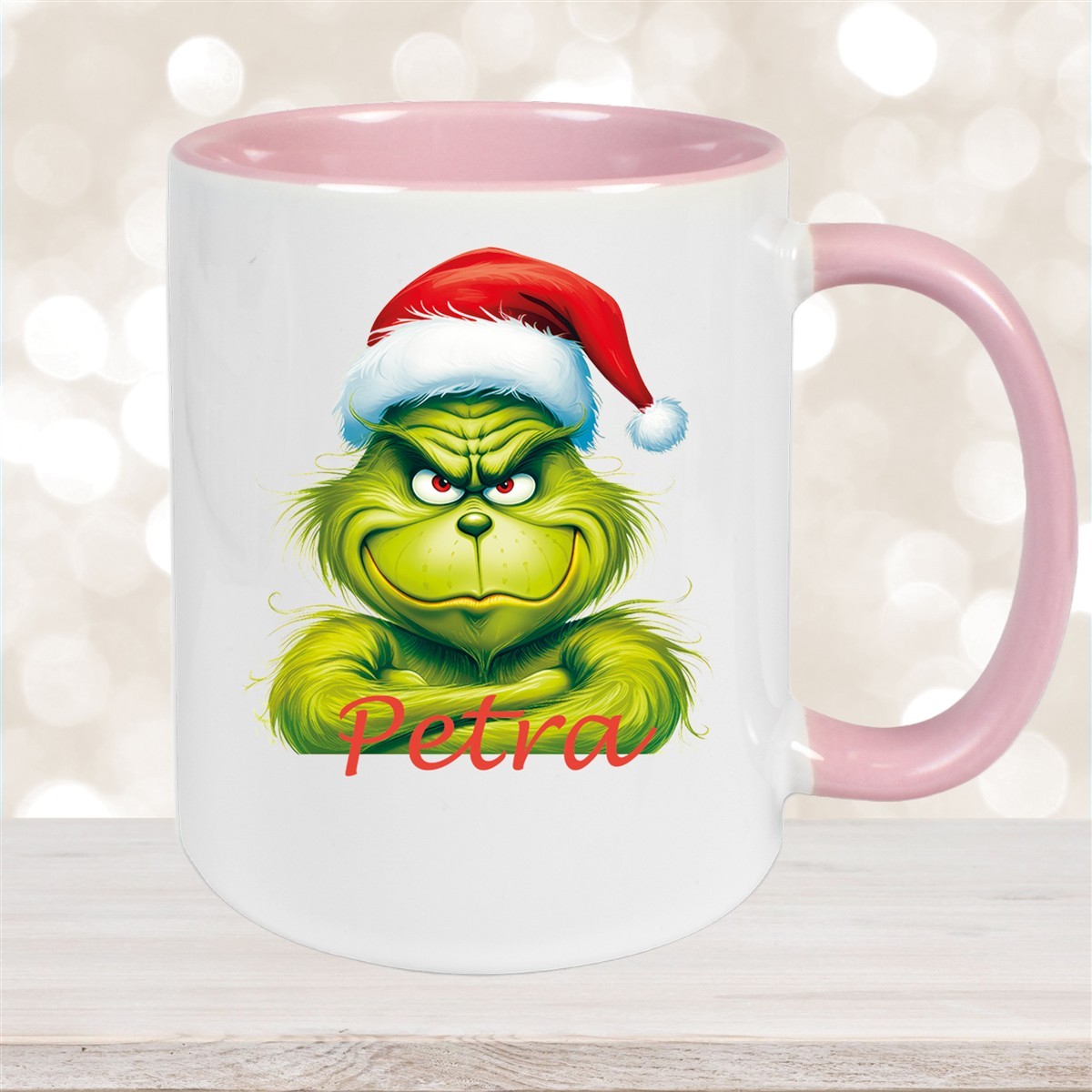 Tasse Wunschname Weihnachten Grinch #2 Keramik Kinderbecher versch. Farben