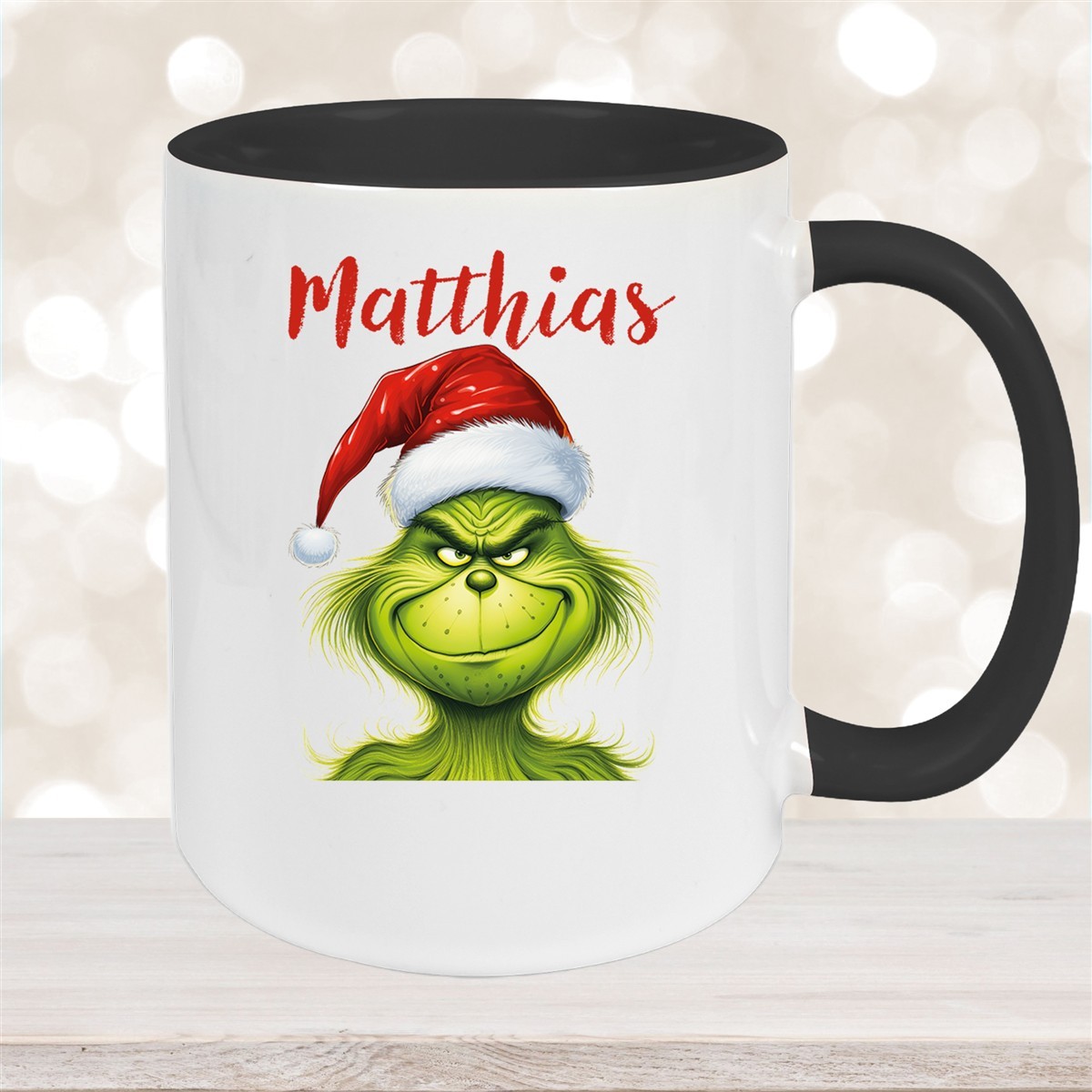Tasse Wunschname Weihnachten Grinch #3 Keramik Kinderbecher versch. Farben