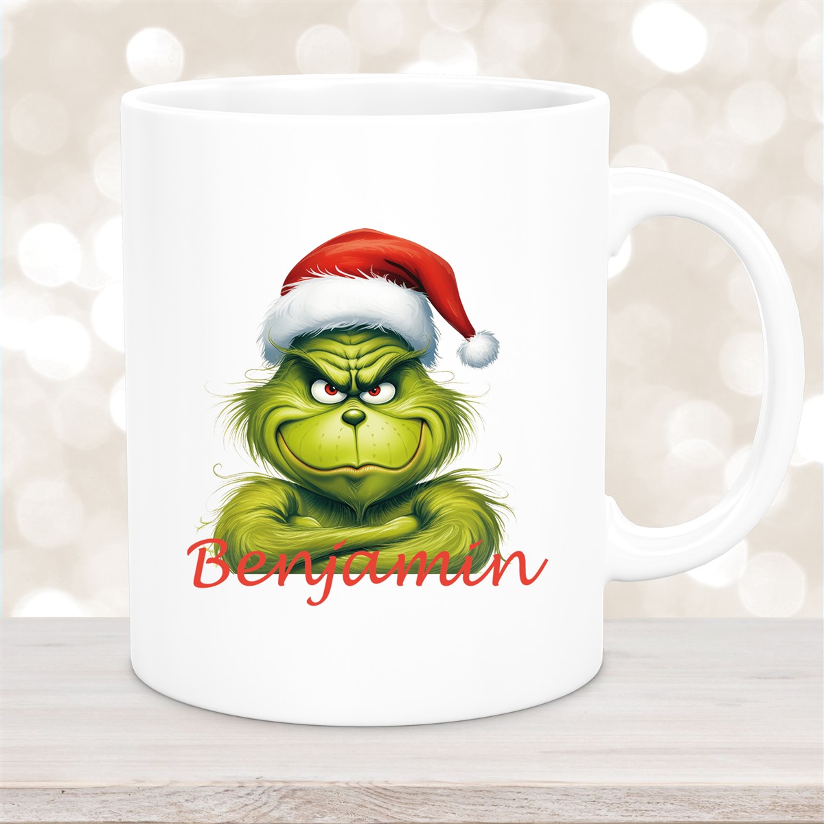 Tasse Wunschname Weihnachten Grinch #2 Keramik Kinderbecher versch. Farben