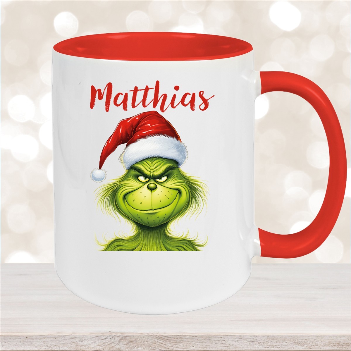 Tasse Wunschname Weihnachten Grinch #3 Keramik Kinderbecher versch. Farben
