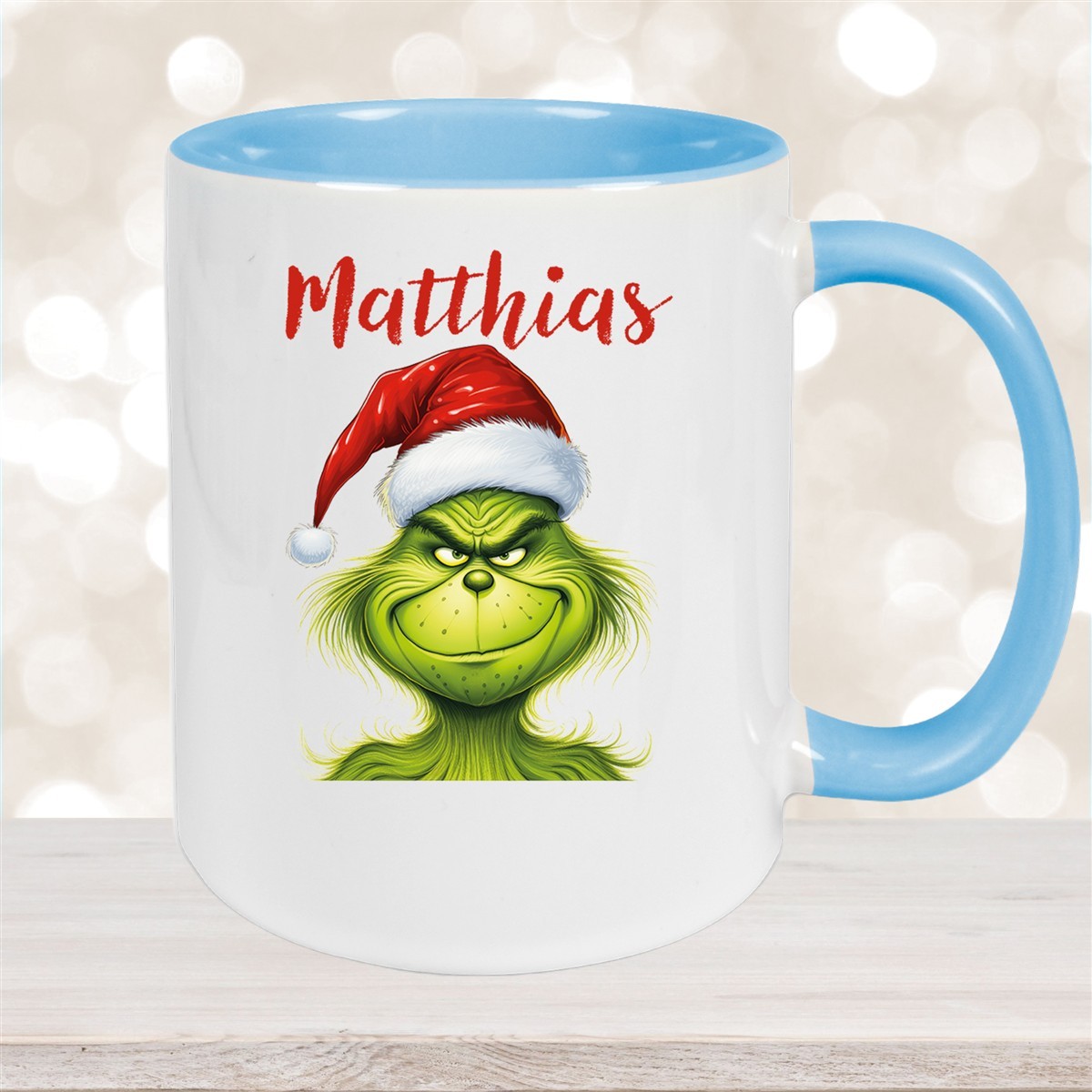 Tasse Wunschname Weihnachten Grinch #3 Keramik Kinderbecher versch. Farben
