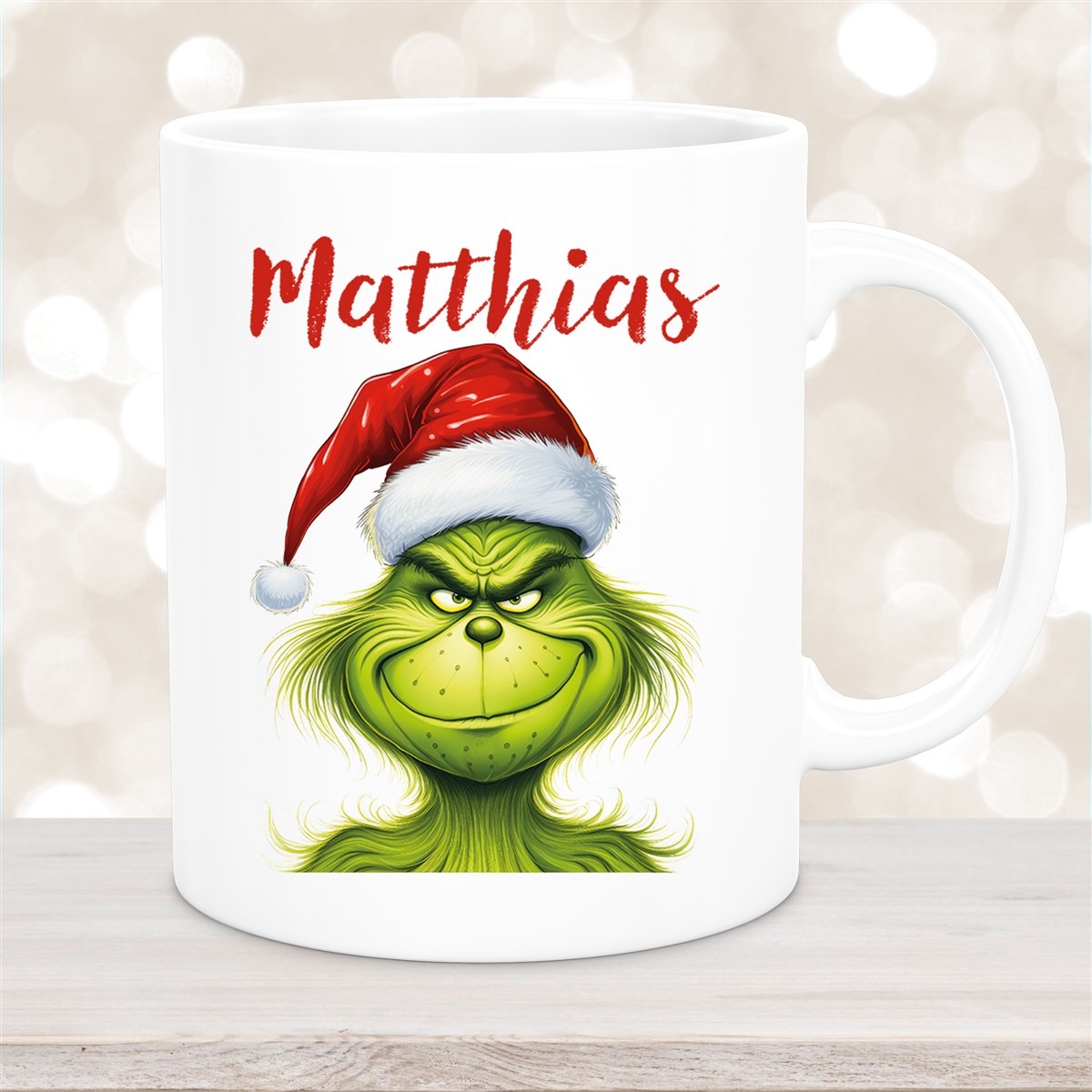 Tasse Wunschname Weihnachten Grinch #3 Keramik Kinderbecher versch. Farben