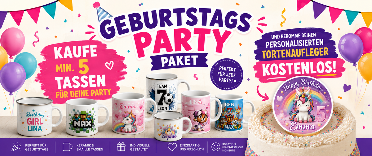 Geburtstagsparty-Paket – Feiern leicht gemacht und dabei sparen!