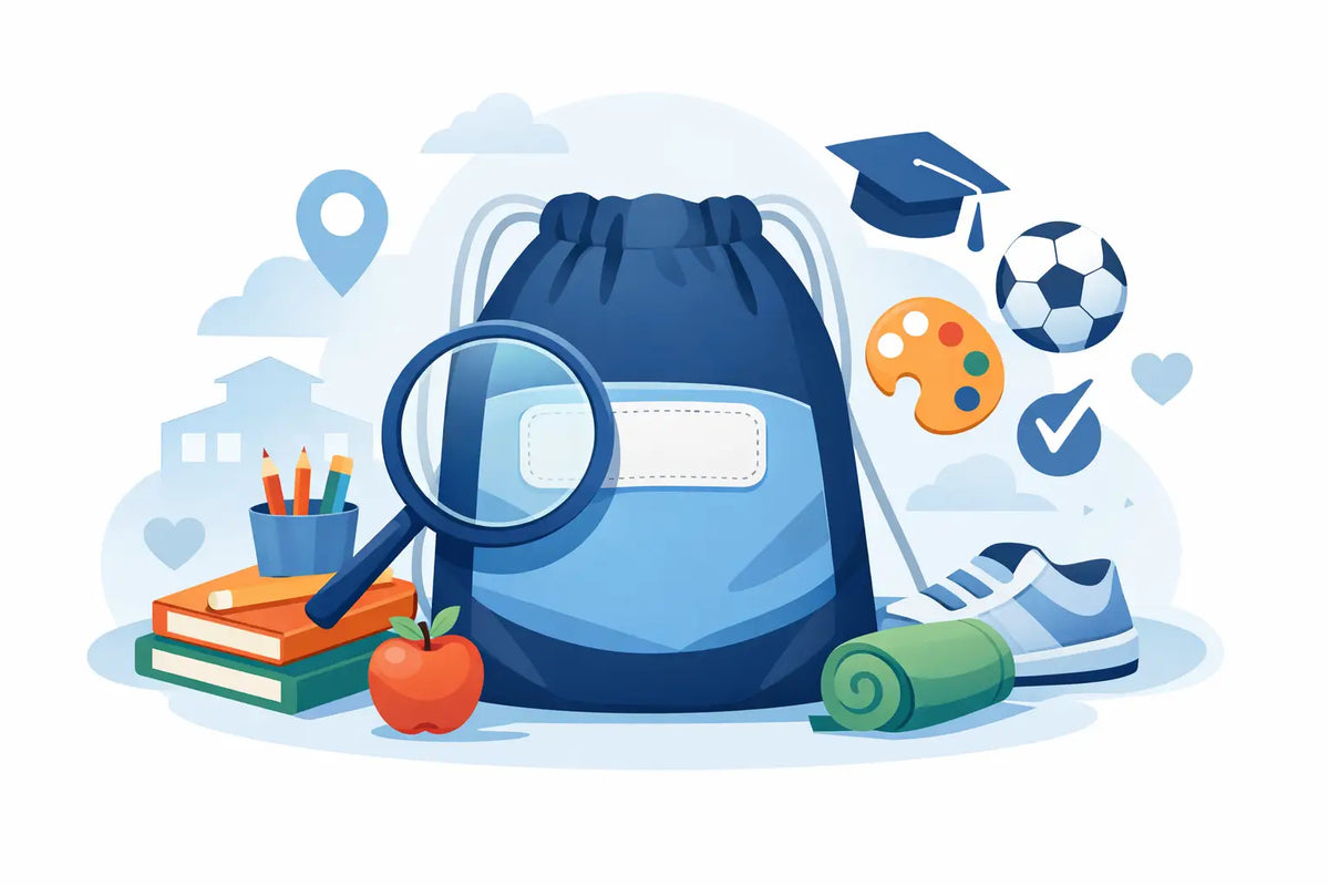 Turnbeutel Schule mit Namen richtig wählen
