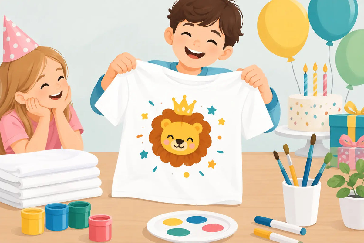 T-Shirt Kindergeburtstag personalisiert gestalten