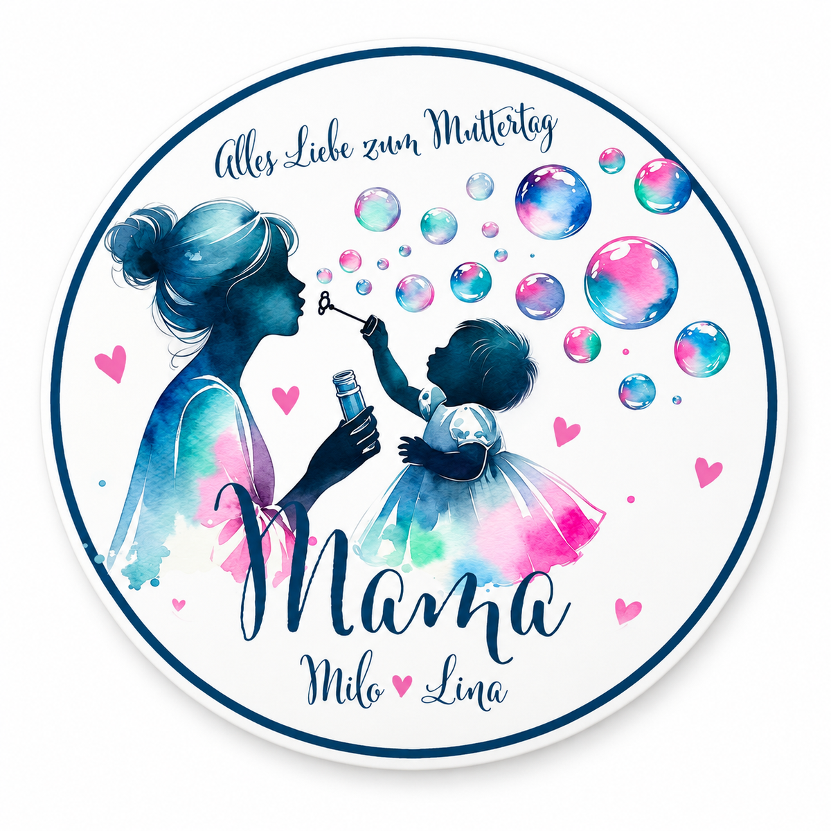 Tortenaufleger Muttertag 4 Personalisierbar (20cm)