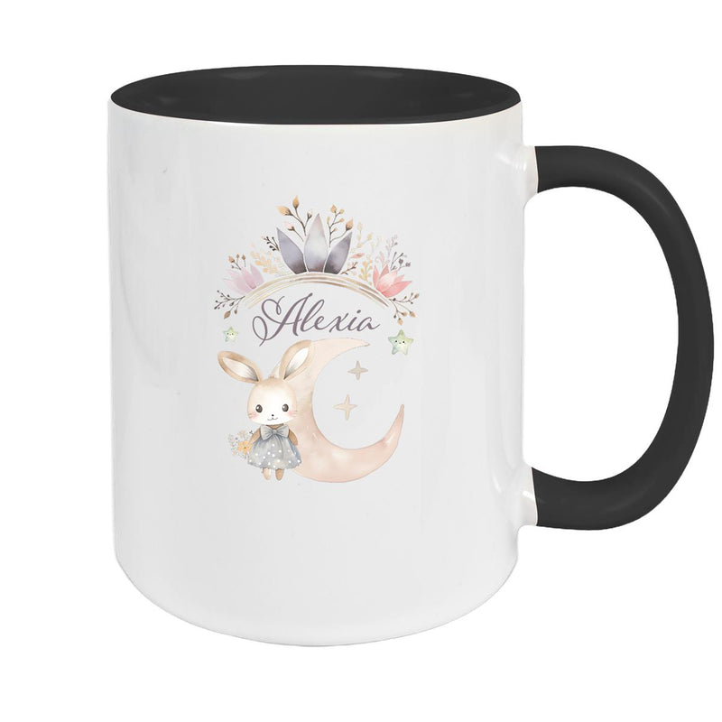 Tasse Hase Wunschname Keramik Kinderbecher Personalisiert versch. Farben