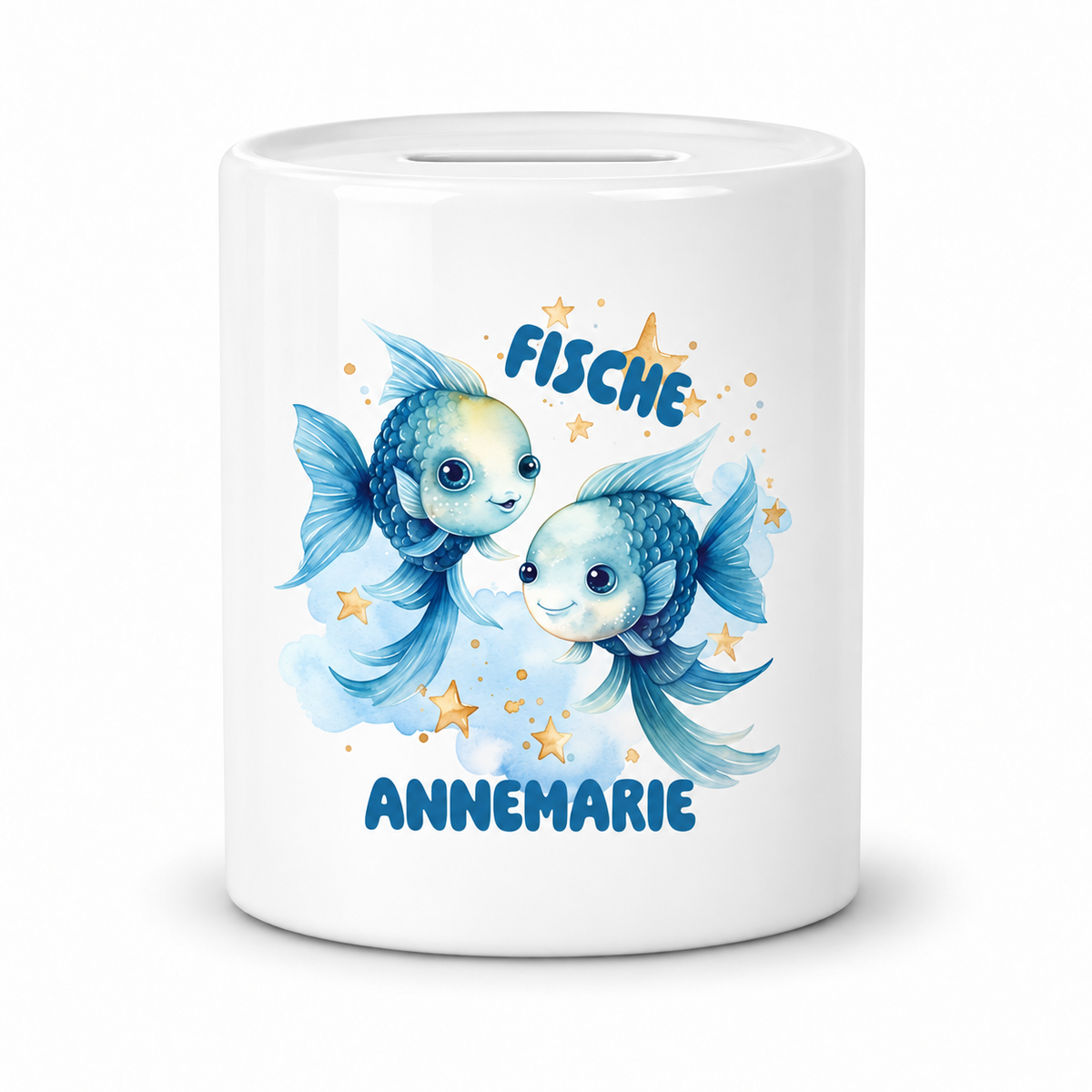 MUCKKI-PRO:9d9b456a35e5b64b6ade3eb04163197ce48891aa49caf736ef2b7382218915d9:Spardose mit Wunschname Sternzeichen Fische 1 personalisiert