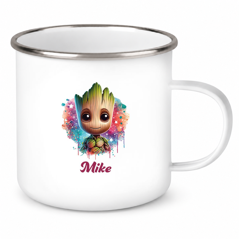 Tasse Baby-Groot 4 Wunschname Emaille Kinderbecher personalisiert
