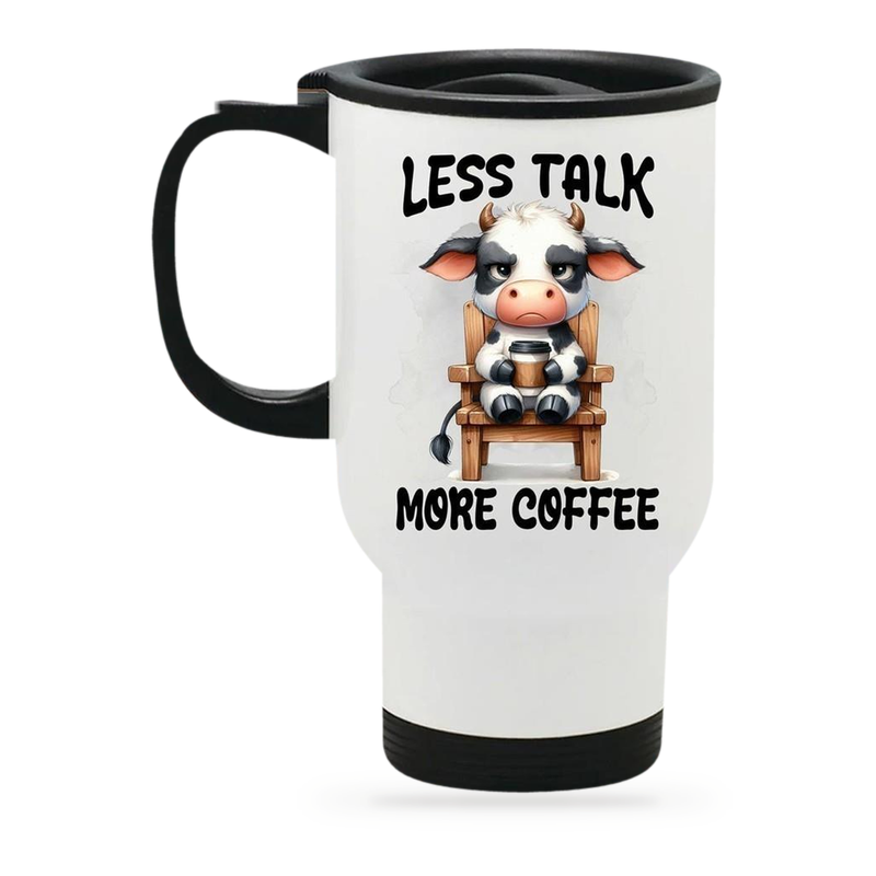 Edelstahl-Thermobecher mit Deckel Moore-Coffee 2 weiß