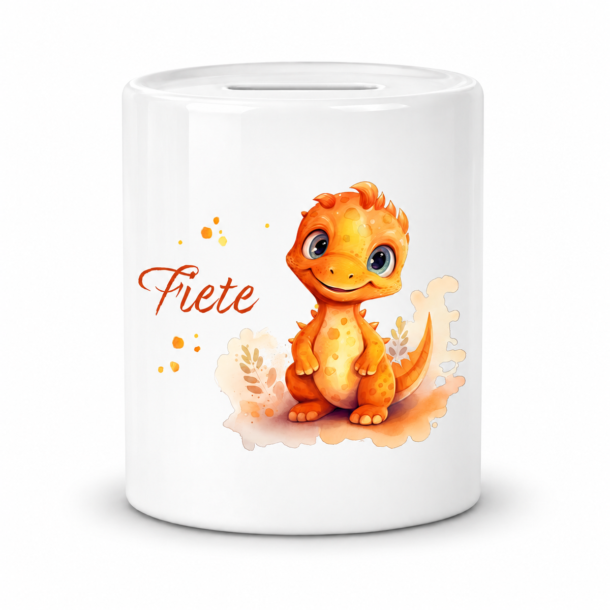 MUCKKI-PRO:8916fc2973bb1c97f3a72f4675b145b745d4cf226b2661e1b4be18943952b906:Spardose mit Wunschname Dino 10 personalisiert