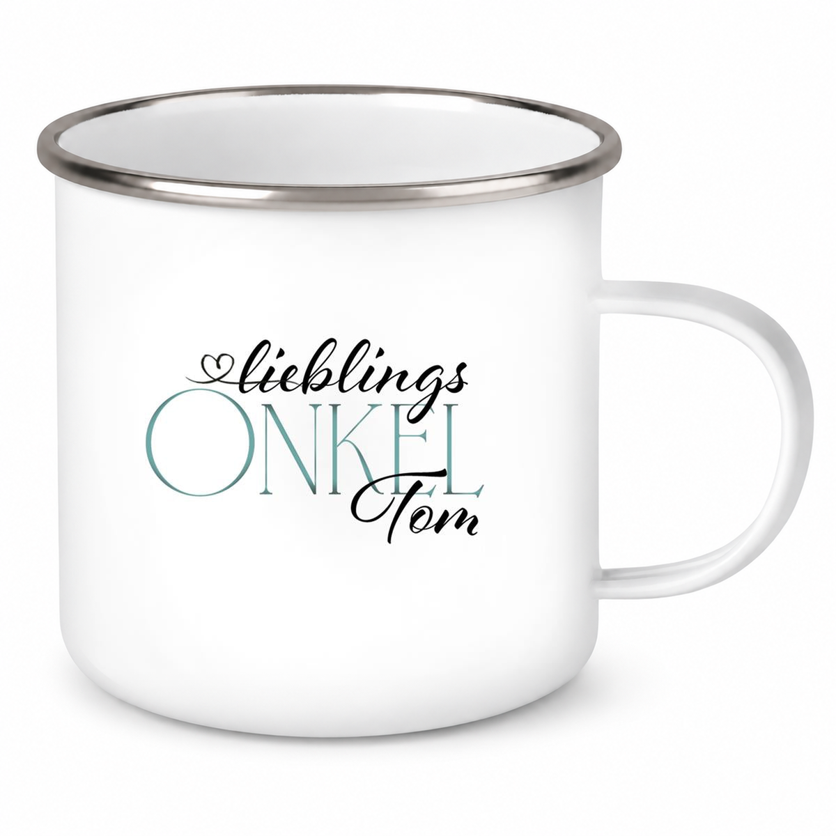 MUCKKI-PRO:6fbcf0b4bee08124c089cc5c6f24ff57584e5cfdaac44beae11e561ebcca95d3:Tasse Wunschname Lieblings-Onkel 1 Emaille personalisiert