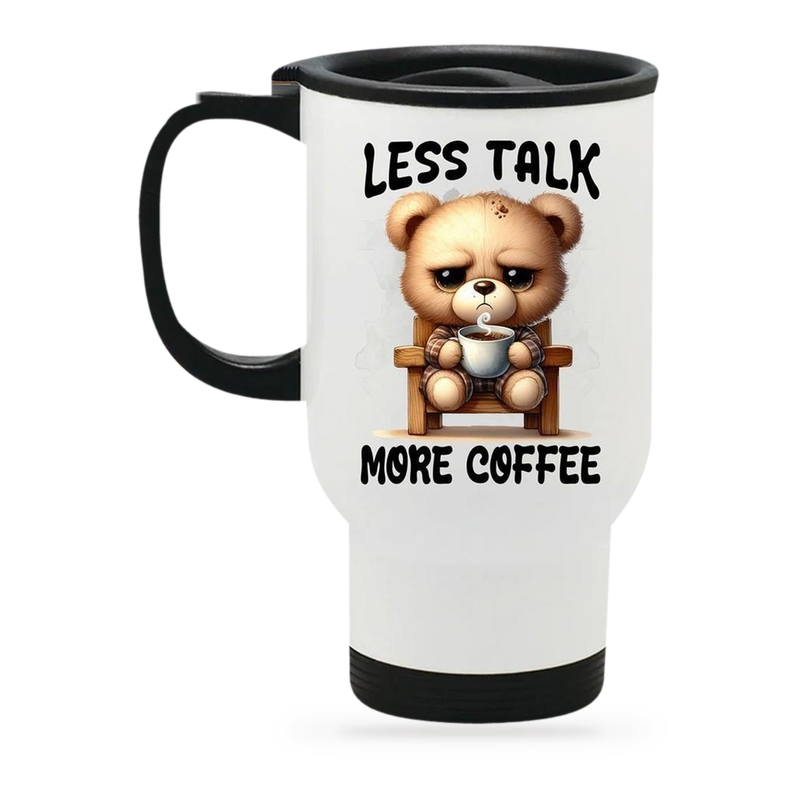 Edelstahl-Thermobecher mit Deckel Moore-Coffee 6 weiß
