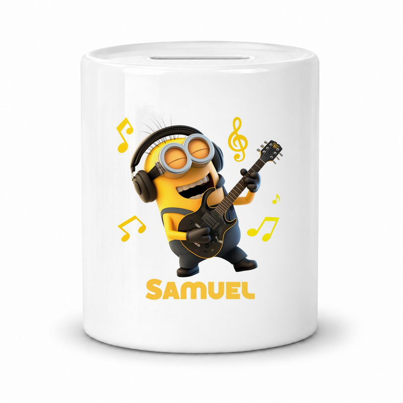 Spardose Minions Kinder Minion 6 Rockstar Wunschname personalisiert