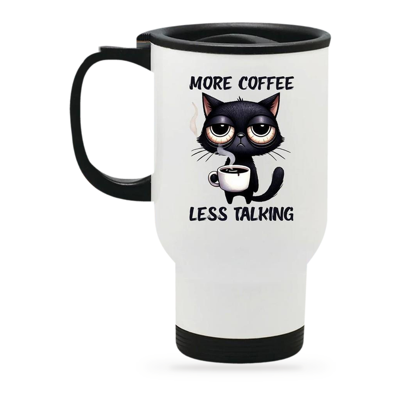 Edelstahl-Thermobecher mit Deckel Moore-Coffee 1 weiß