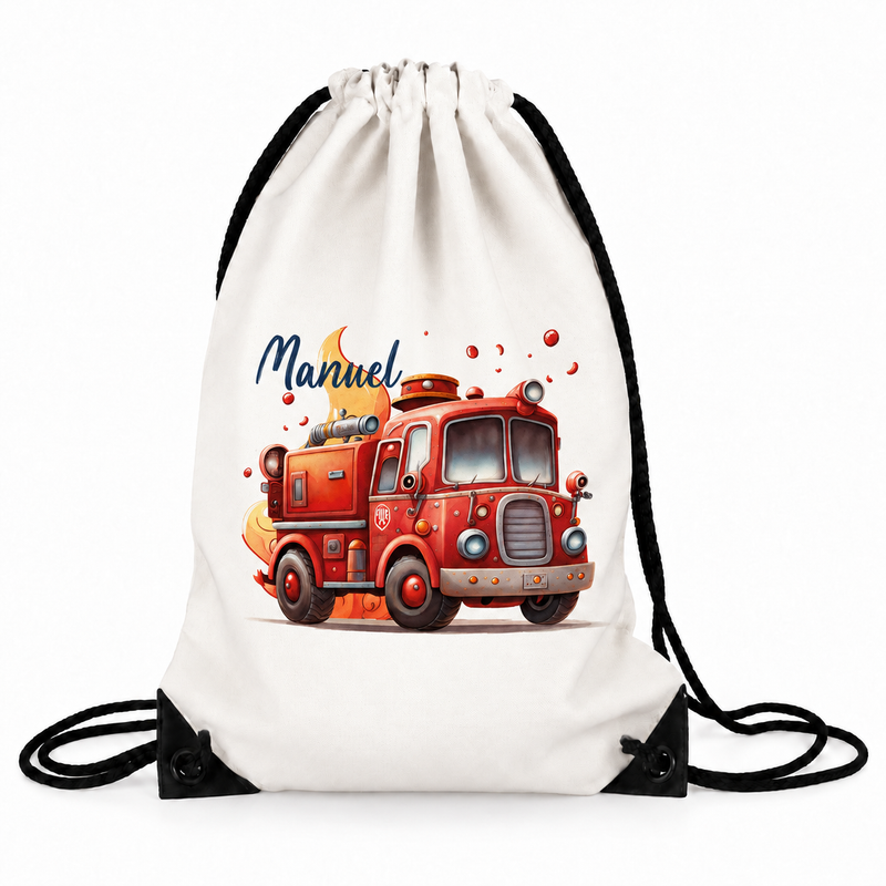 Turnbeutel Feuerwehr 1 mit Wunschname personalisiert