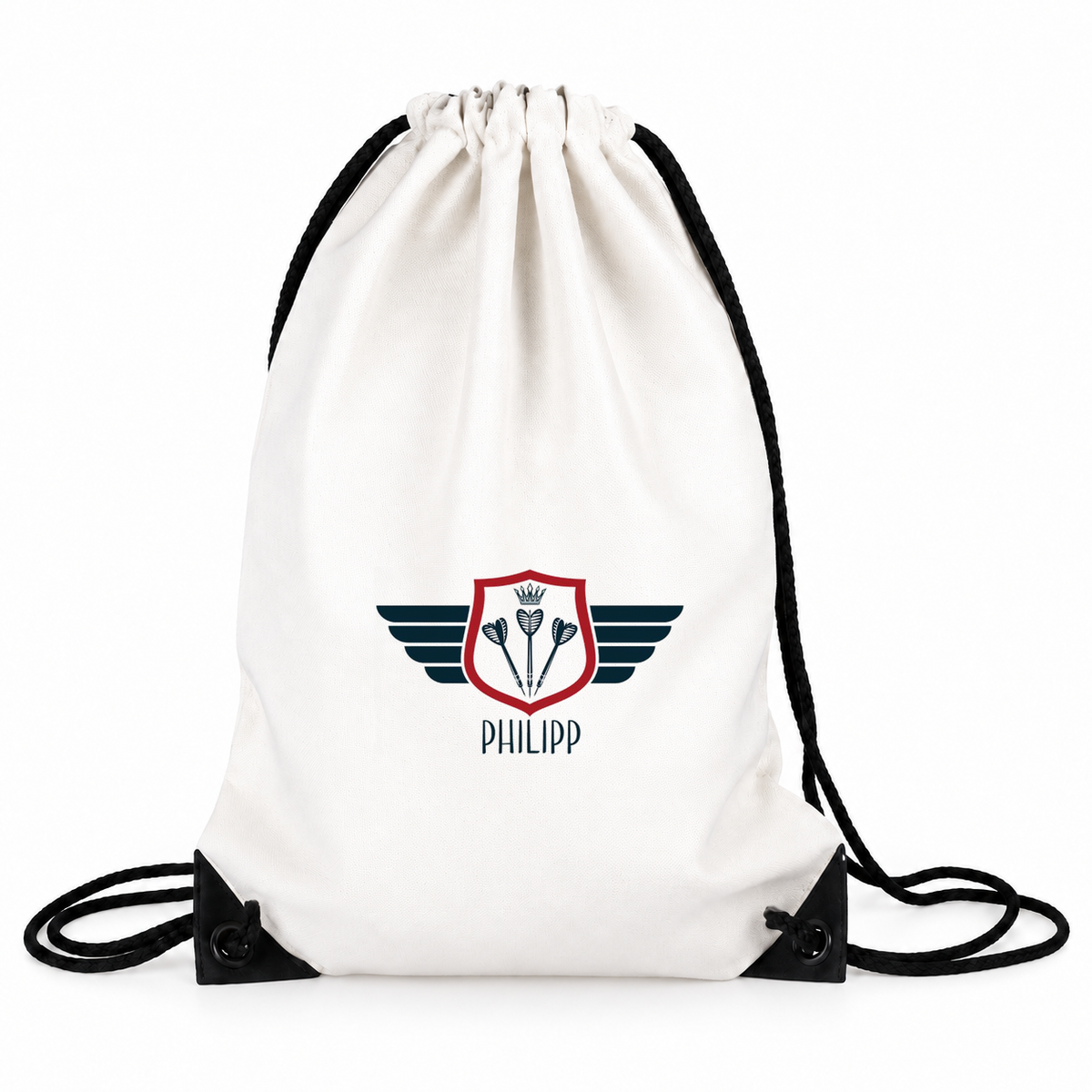 Turnbeutel Dart 2 mit Wunschname personalisiert