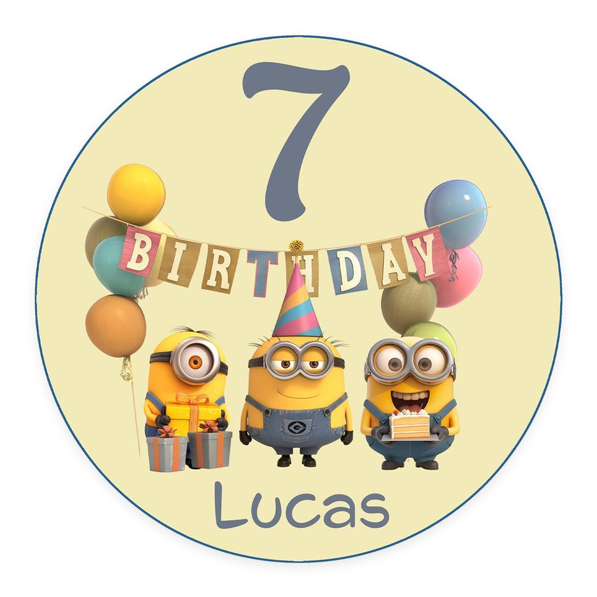 Tortenaufleger Geburtstag Minions 4 – Magische Kuchendekoration für Kindergeburtstage