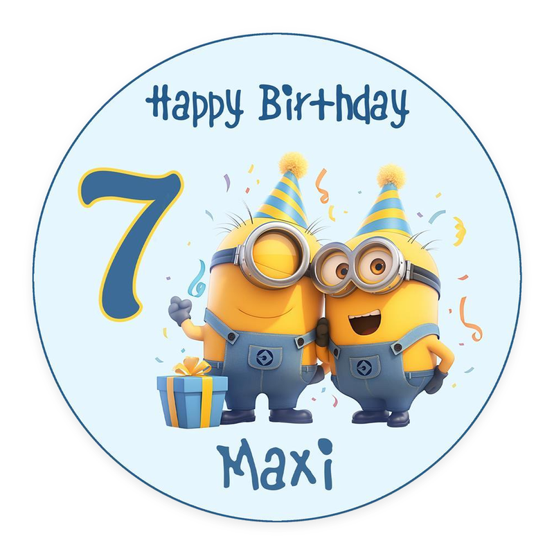 Tortenaufleger Geburtstag Minions 2 – Magische Kuchendekoration für Kindergeburtstage